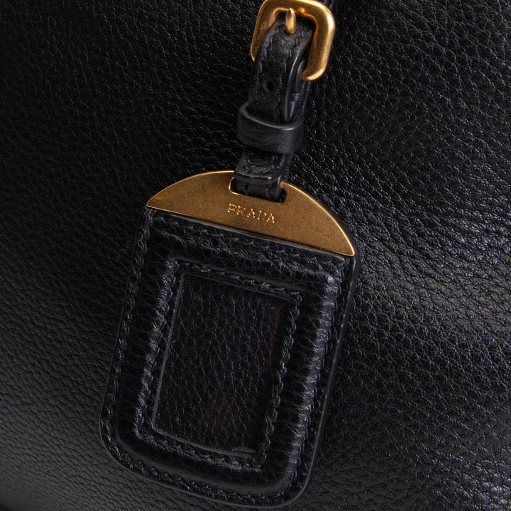 PRADA Leather Toy Handle Bag w/ Strap