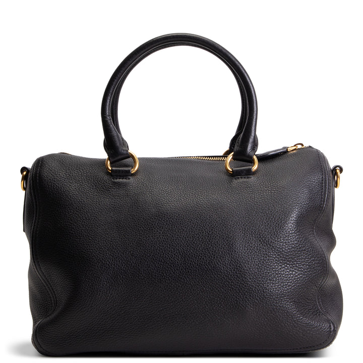 PRADA Leather Toy Handle Bag w/ Strap