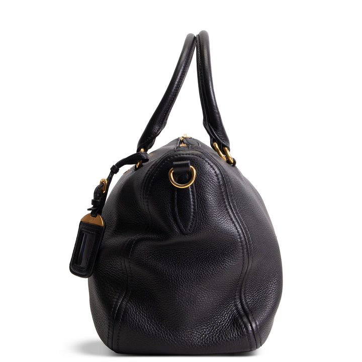 PRADA Leather Toy Handle Bag w/ Strap