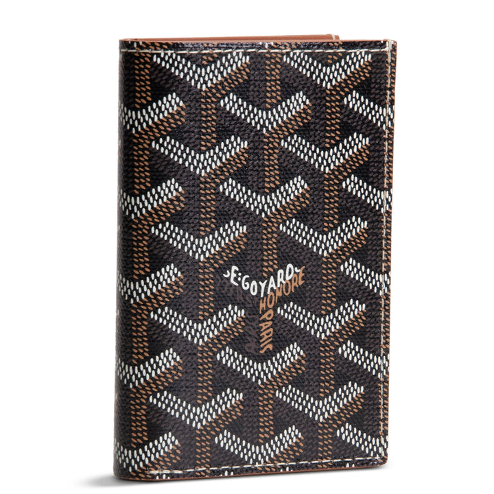 GOYARD Goyardine Saint Pierre Card Holder - Black/Tan