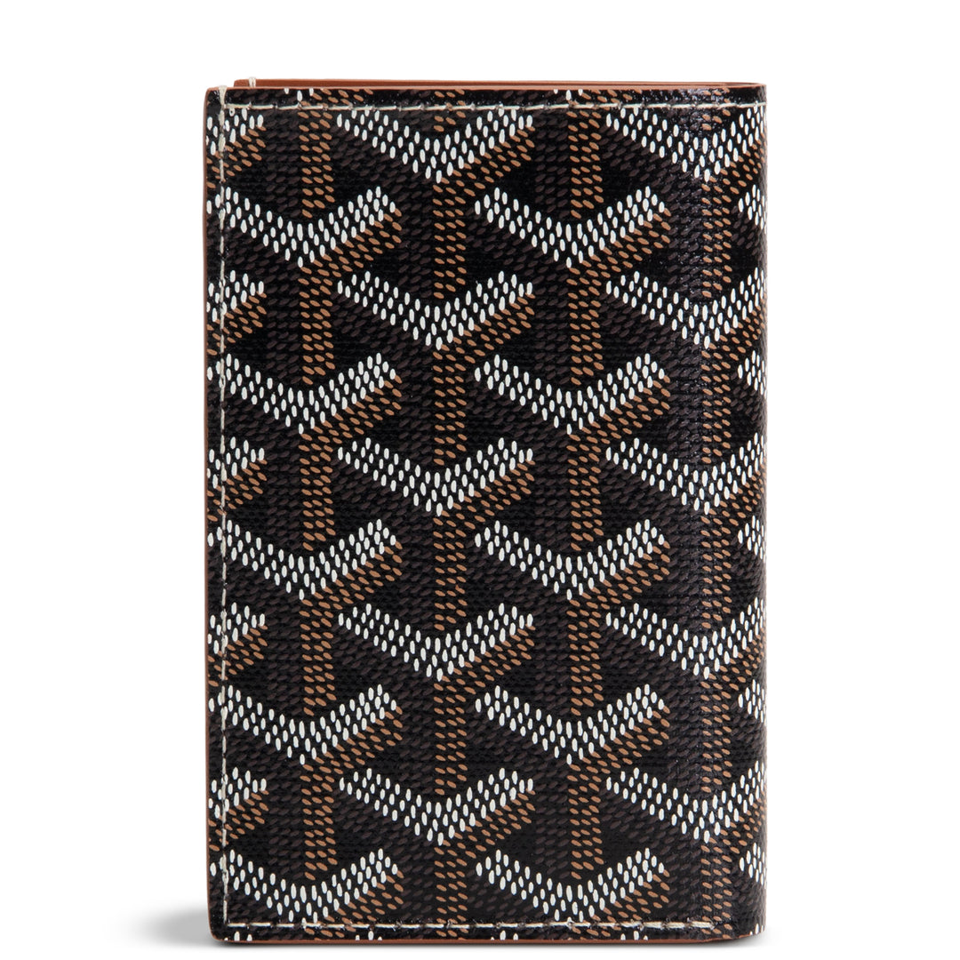 GOYARD Goyardine Saint Pierre Card Holder - Black/Tan