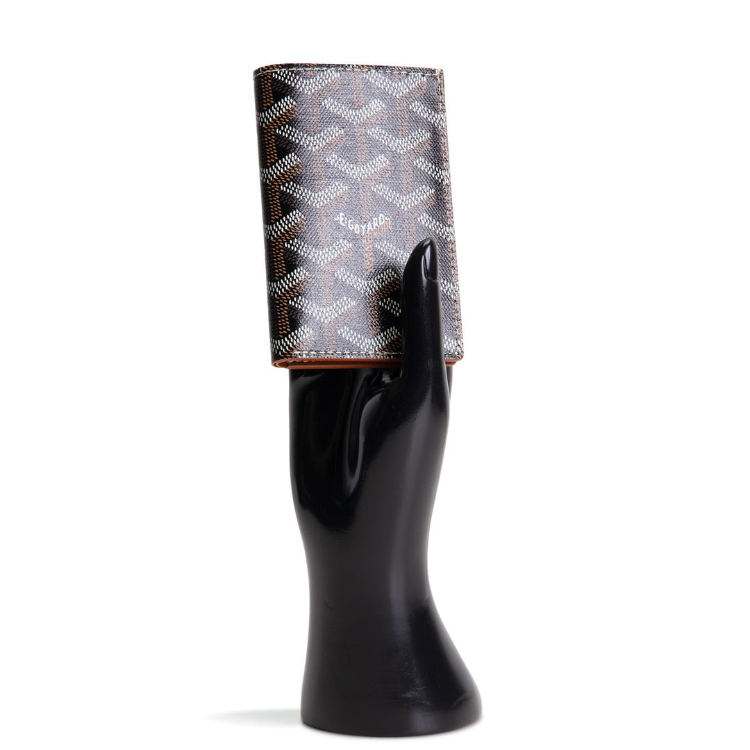 GOYARD Goyardine Saint Pierre Card Holder - Black/Tan