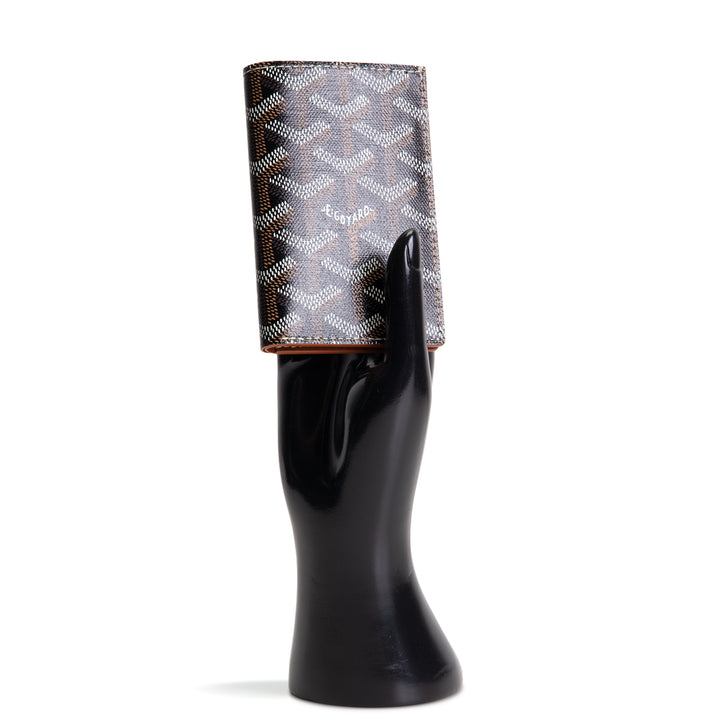 GOYARD Goyardine Saint Pierre Card Holder - Black/Tan