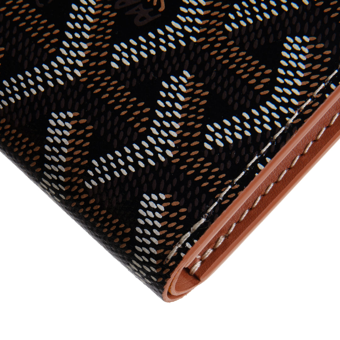 GOYARD Goyardine Saint Pierre Card Holder - Black/Tan