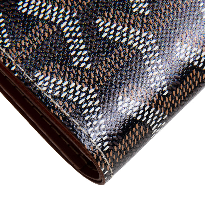 GOYARD Goyardine Saint Pierre Card Holder - Black/Tan