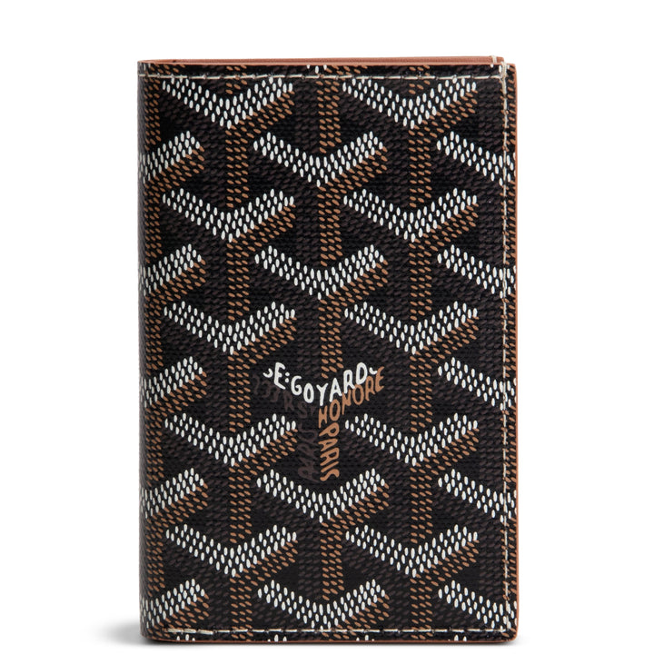 GOYARD Goyardine Saint Pierre Card Holder - Black/Tan
