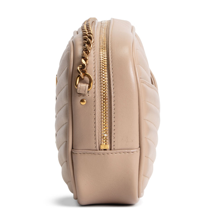 SAINT LAURENT Mini Lou Camera Bag - Dark Beige