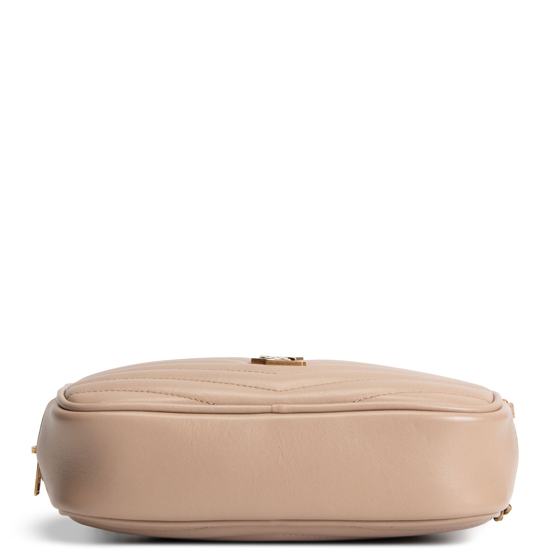 SAINT LAURENT Mini Lou Camera Bag - Dark Beige