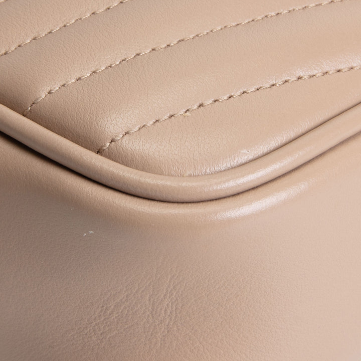 SAINT LAURENT Mini Lou Camera Bag - Dark Beige