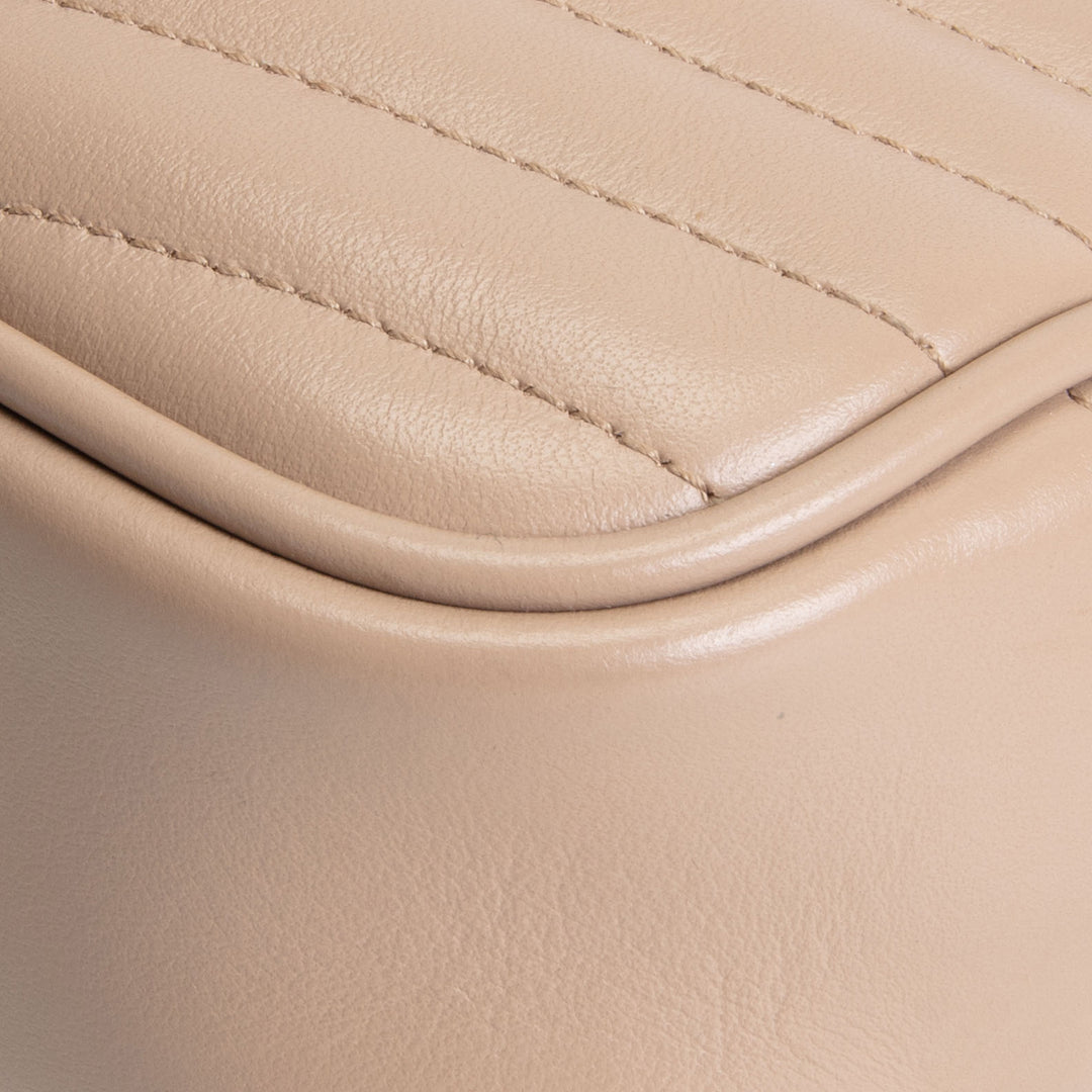 SAINT LAURENT Mini Lou Camera Bag - Dark Beige