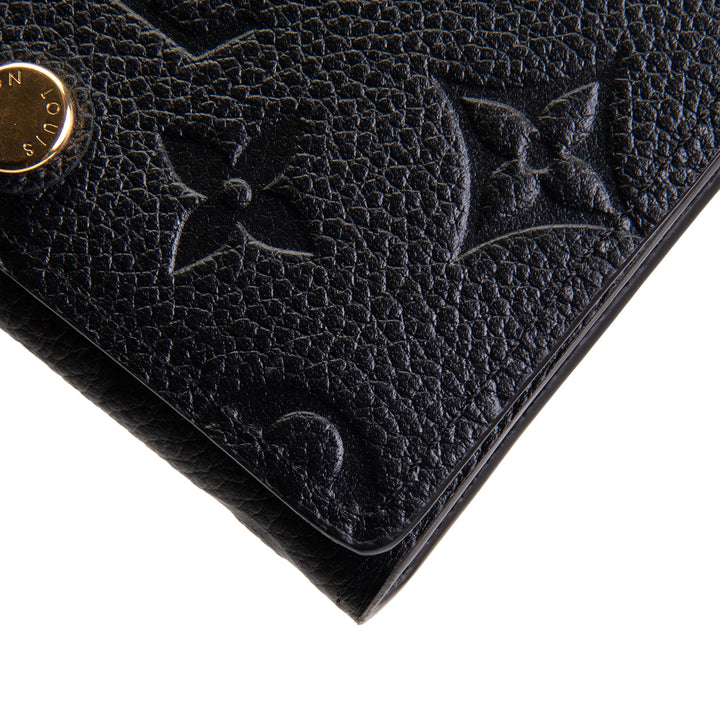 LOUIS VUITTON Empreinte Envelope Business Card Holder - Black