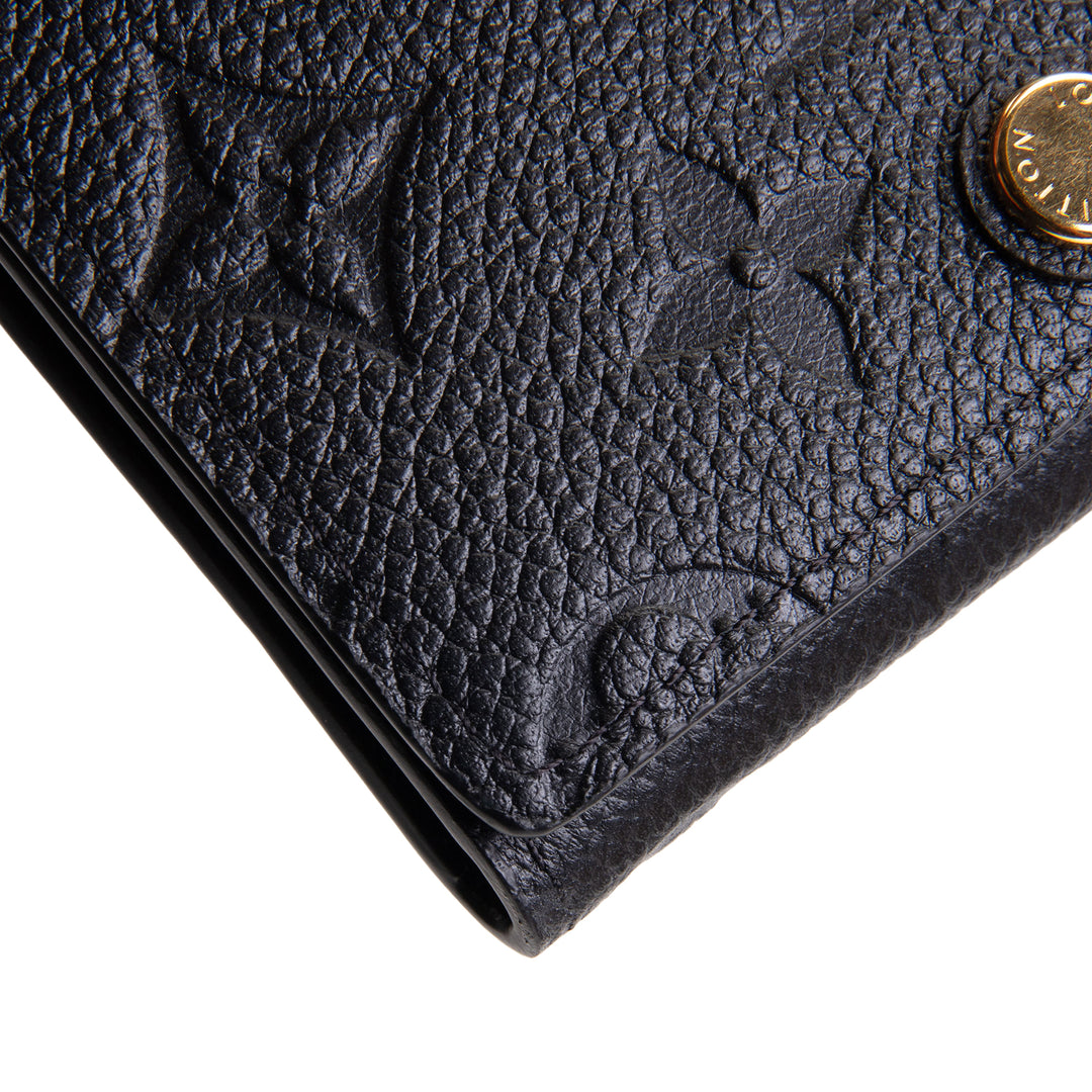 LOUIS VUITTON Empreinte Envelope Business Card Holder - Black