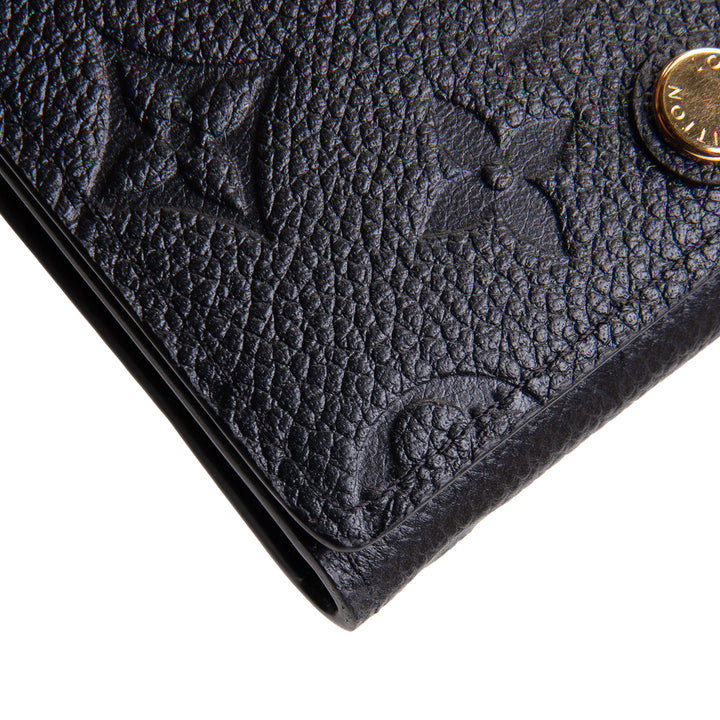 LOUIS VUITTON Empreinte Envelope Business Card Holder - Black