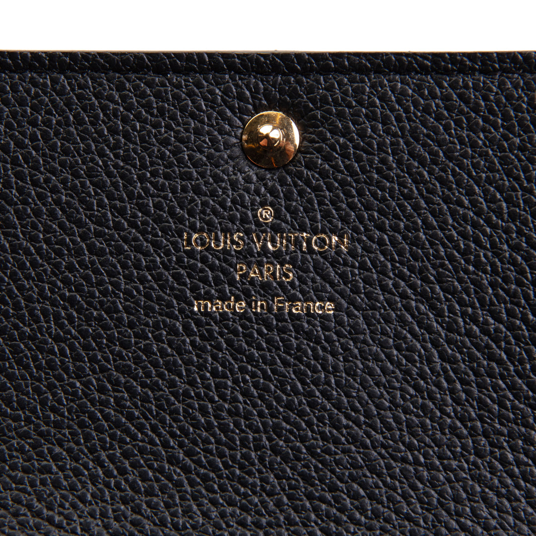 LOUIS VUITTON Empreinte Envelope Business Card Holder - Black