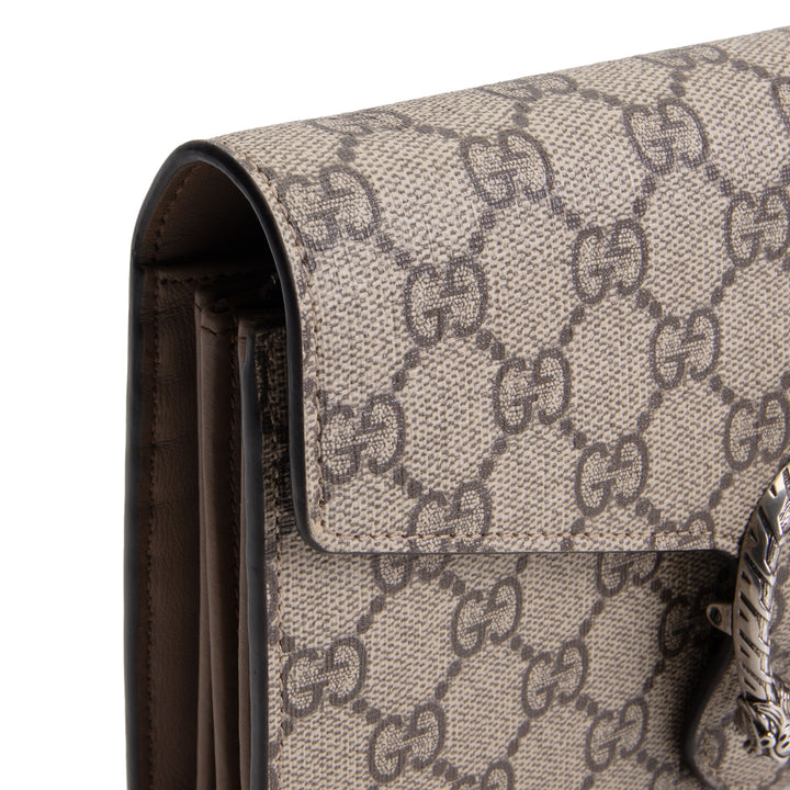 GUCCI GG Supreme Dionysus Chain Wallet