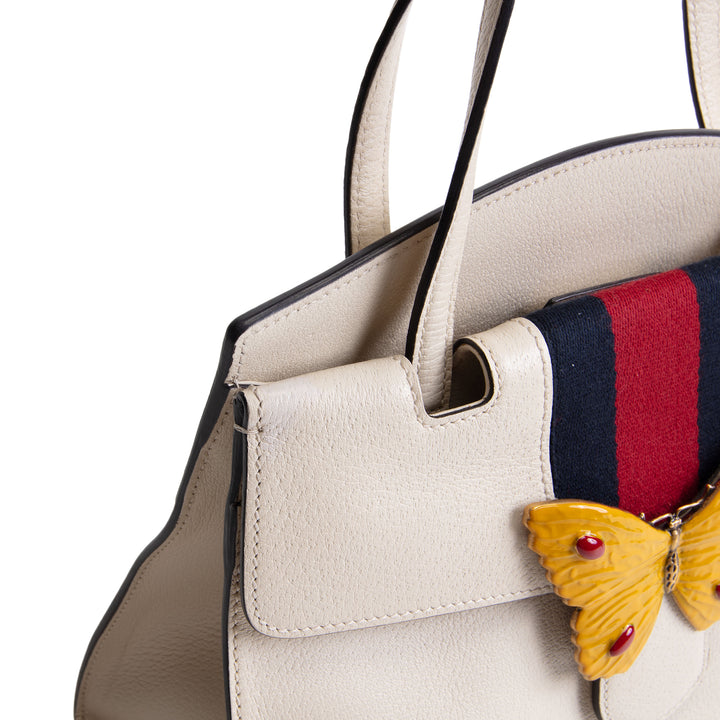 GUCCI Linea Totem Web Butterfly Top Handle