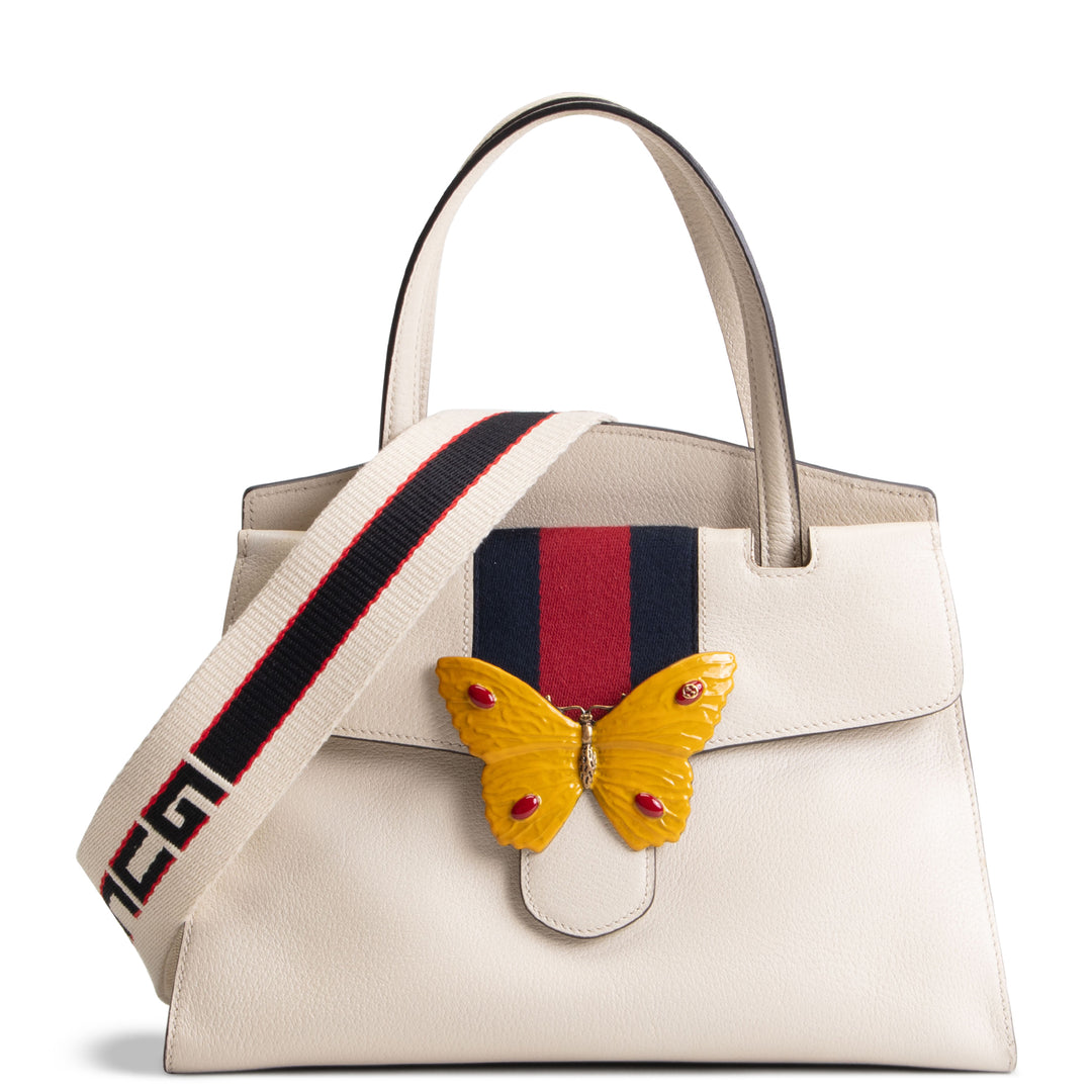 GUCCI Linea Totem Web Butterfly Top Handle