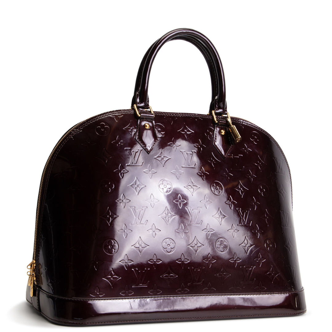 LOUIS VUITTON Monogram Alma GM Vernis