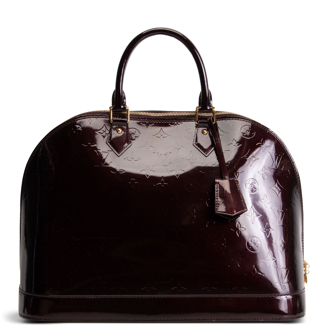 LOUIS VUITTON Monogram Alma GM Vernis