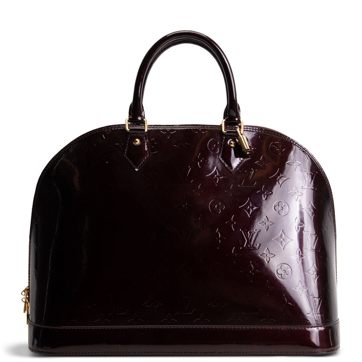 LOUIS VUITTON Monogram Alma GM Vernis