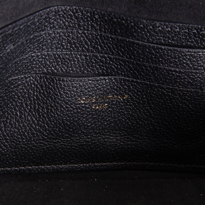 LOUIS VUITTON Monogram Empreinte Ivy Wallet on Chain - Black