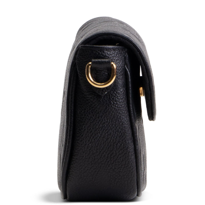 LOUIS VUITTON Monogram Empreinte Ivy Wallet on Chain - Black