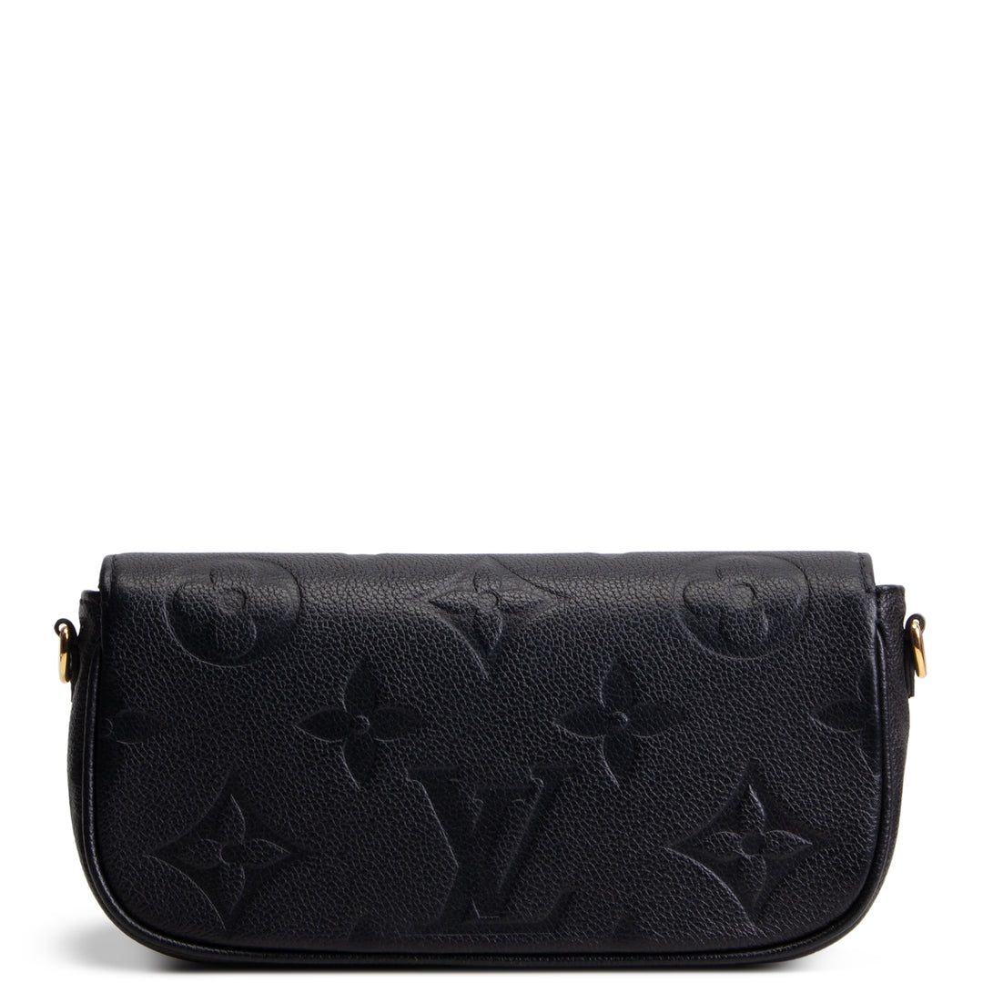 LOUIS VUITTON Monogram Empreinte Ivy Wallet on Chain - Black