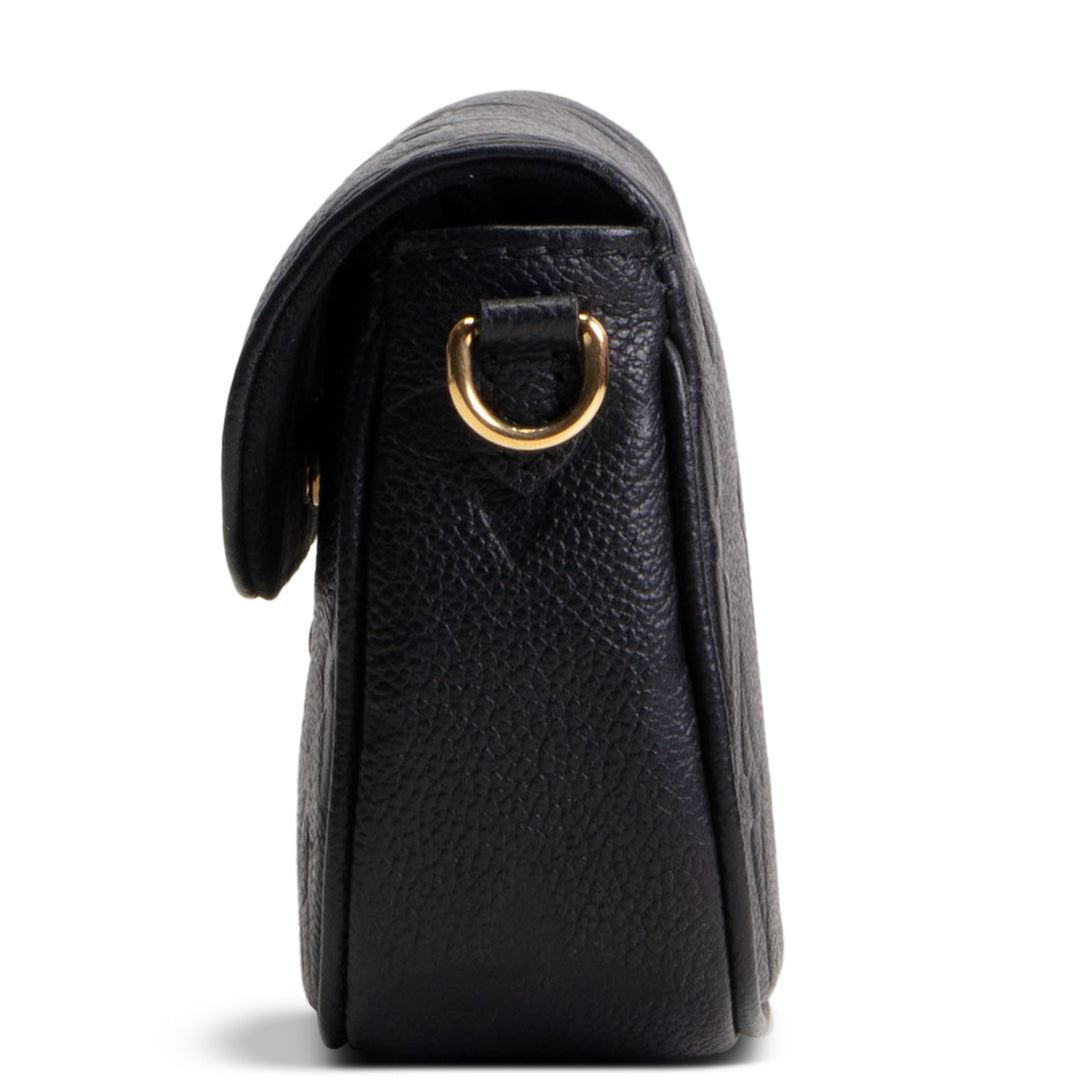 LOUIS VUITTON Monogram Empreinte Ivy Wallet on Chain - Black