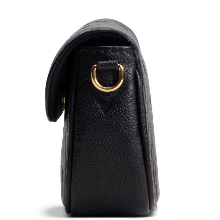 LOUIS VUITTON Monogram Empreinte Ivy Wallet on Chain - Black