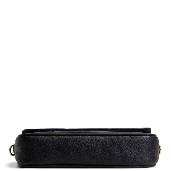 LOUIS VUITTON Monogram Empreinte Ivy Wallet on Chain - Black