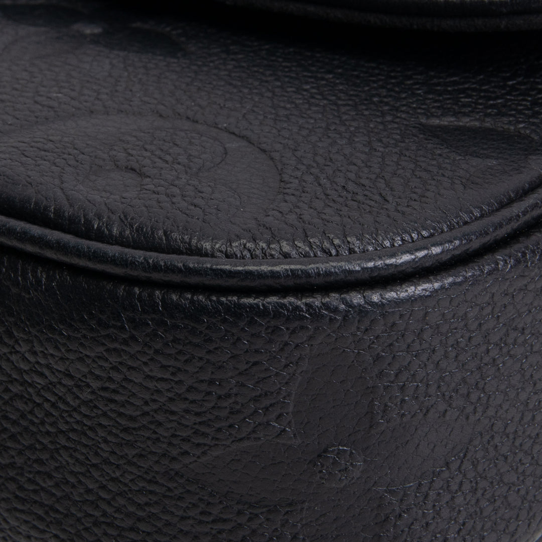 LOUIS VUITTON Monogram Empreinte Ivy Wallet on Chain - Black