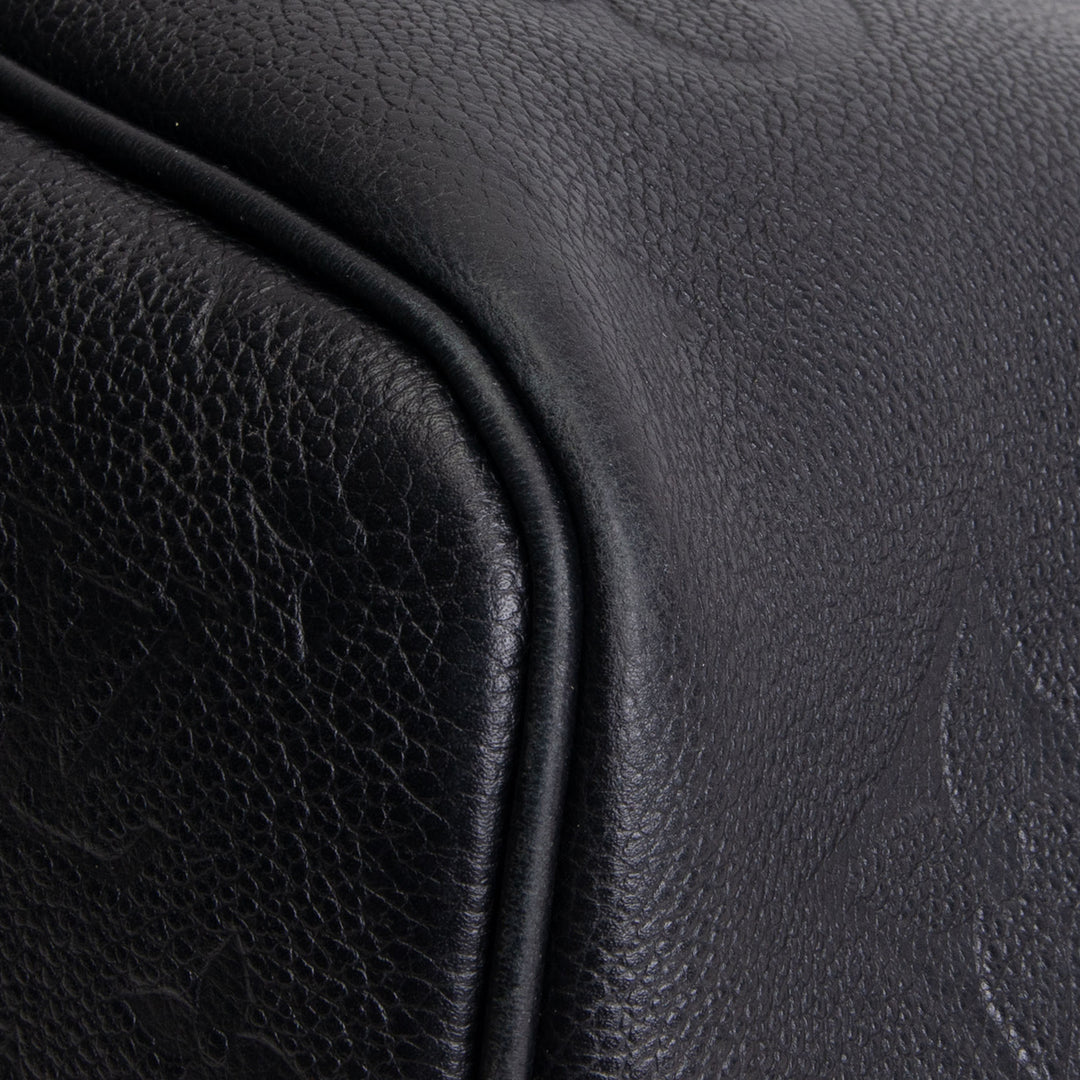 LOUIS VUITTON Neverfull MM Empreinte w/ Pouch - Black OUTLET FINAL SALE