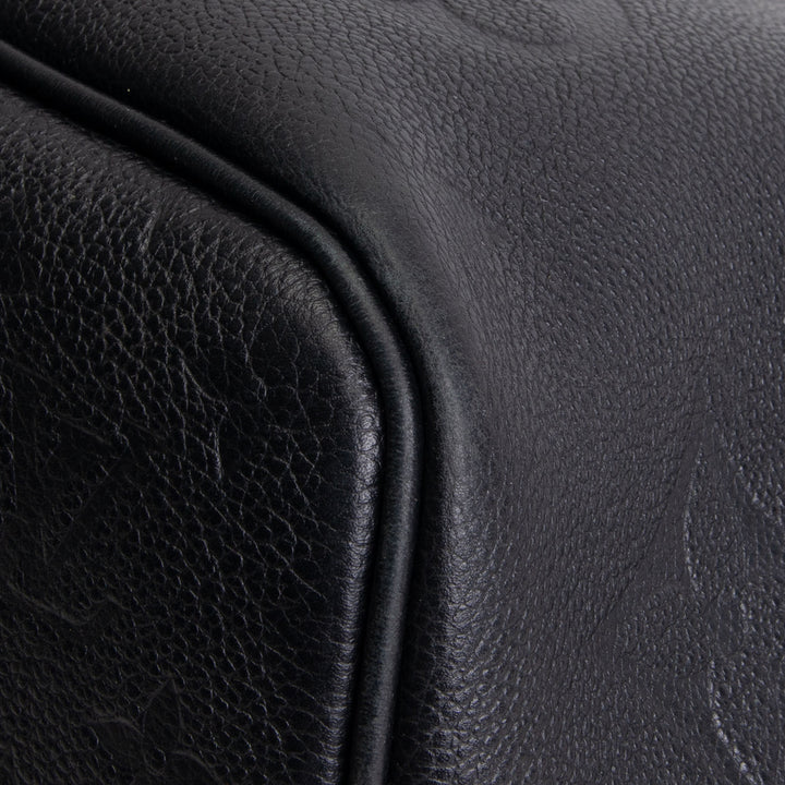 LOUIS VUITTON Neverfull MM Empreinte w/ Pouch - Black OUTLET FINAL SALE