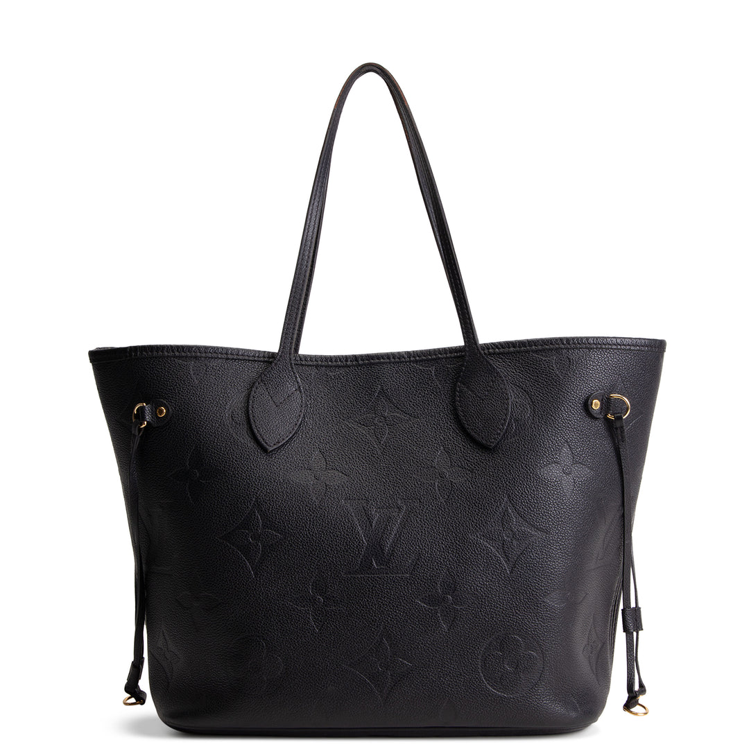 LOUIS VUITTON Neverfull MM Empreinte w/ Pouch - Black OUTLET FINAL SALE