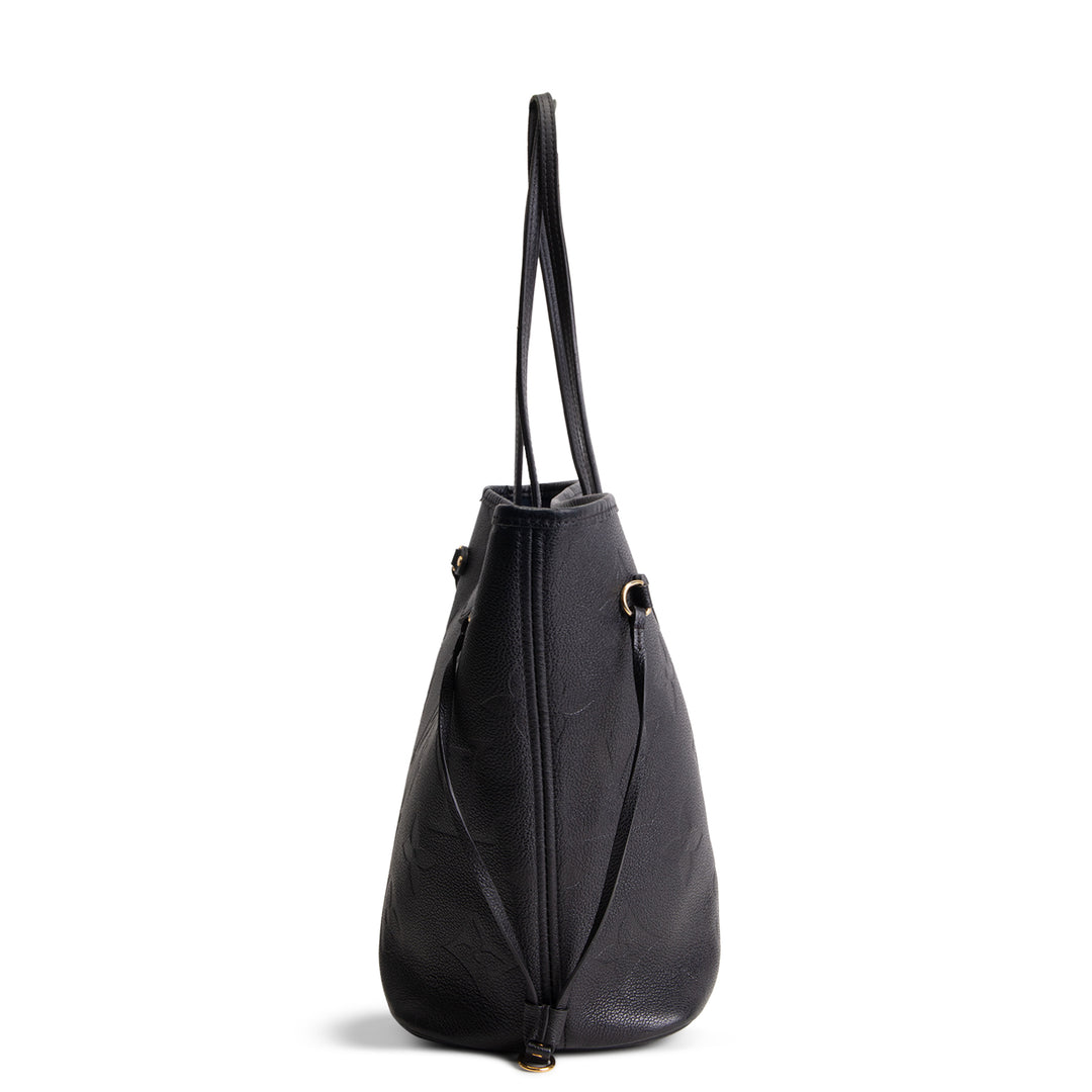 LOUIS VUITTON Neverfull MM Empreinte w/ Pouch - Black OUTLET FINAL SALE