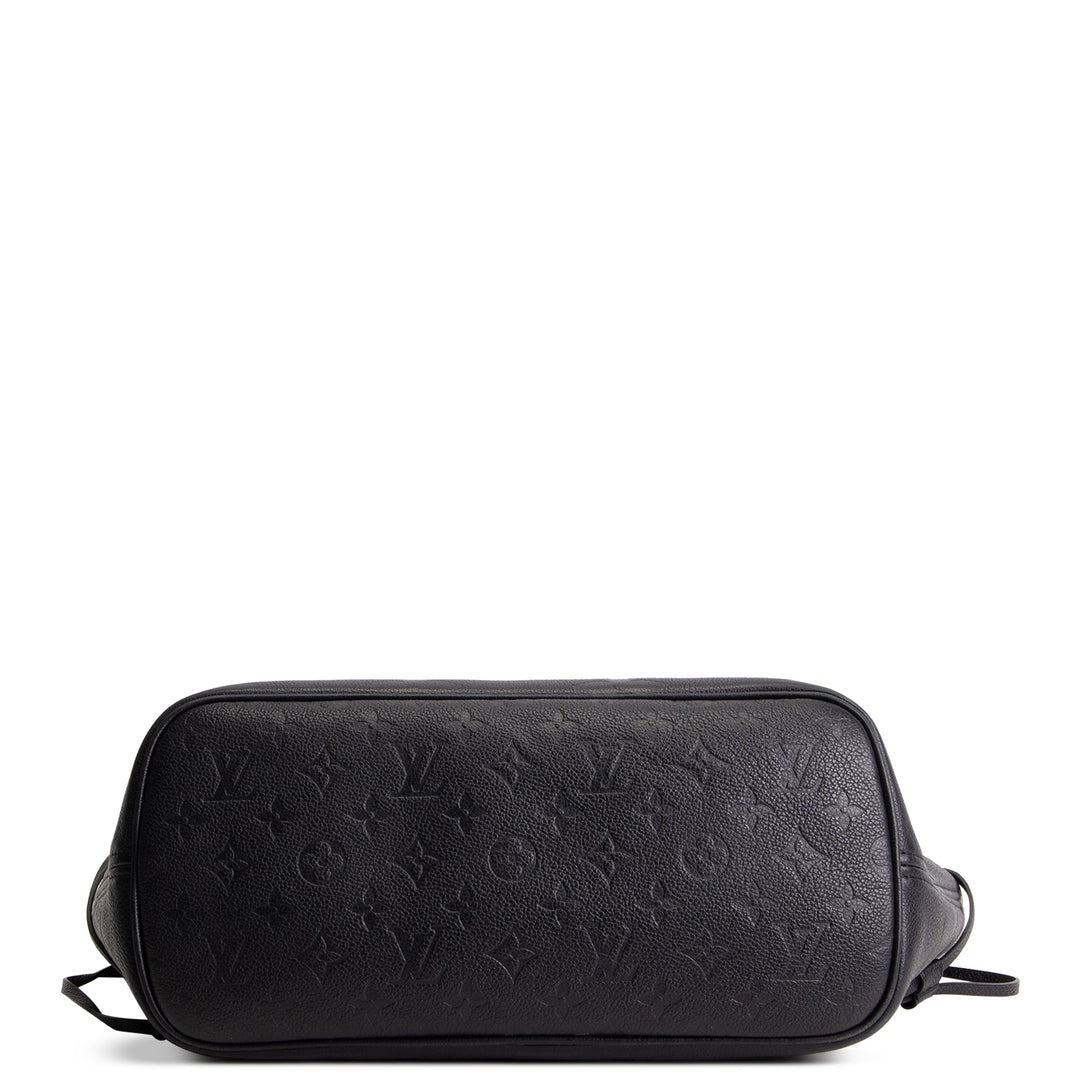 LOUIS VUITTON Neverfull MM Empreinte w/ Pouch - Black OUTLET FINAL SALE