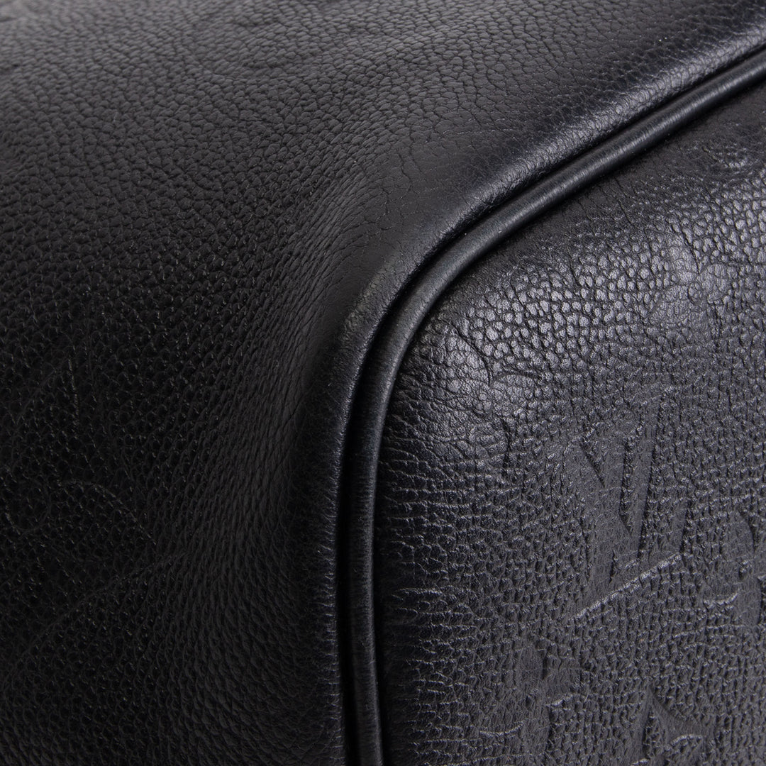 LOUIS VUITTON Neverfull MM Empreinte w/ Pouch - Black OUTLET FINAL SALE