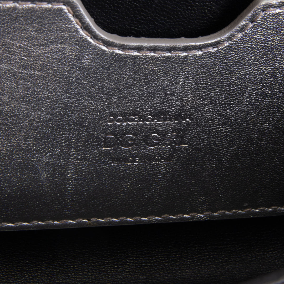 DOLCE & GABBANA DG Girls Phone Bag - Silver OUTLET FINAL SALE