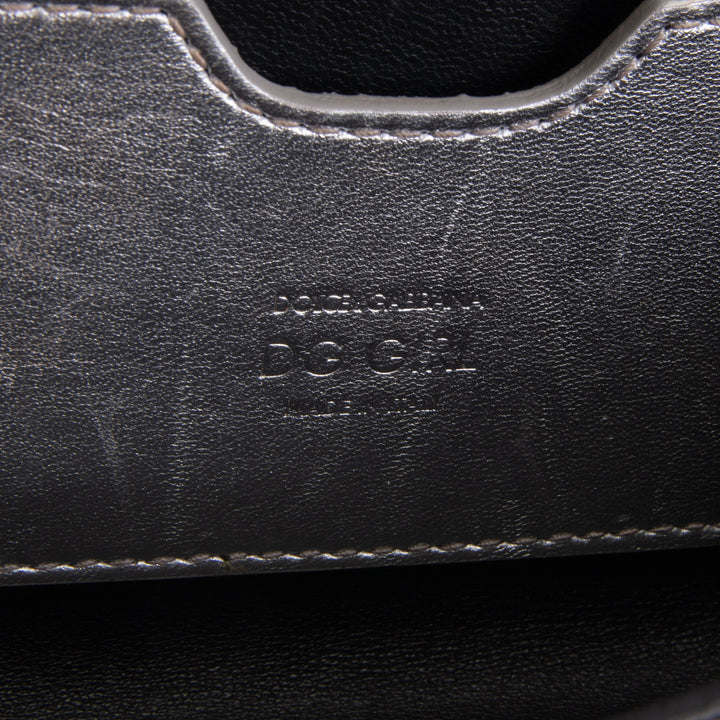DOLCE & GABBANA DG Girls Phone Bag - Silver OUTLET FINAL SALE