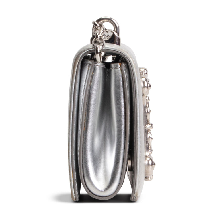 DOLCE & GABBANA DG Girls Phone Bag - Silver OUTLET FINAL SALE