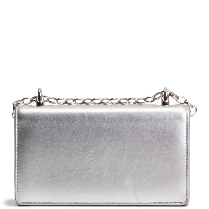 DOLCE & GABBANA DG Girls Phone Bag - Silver OUTLET FINAL SALE