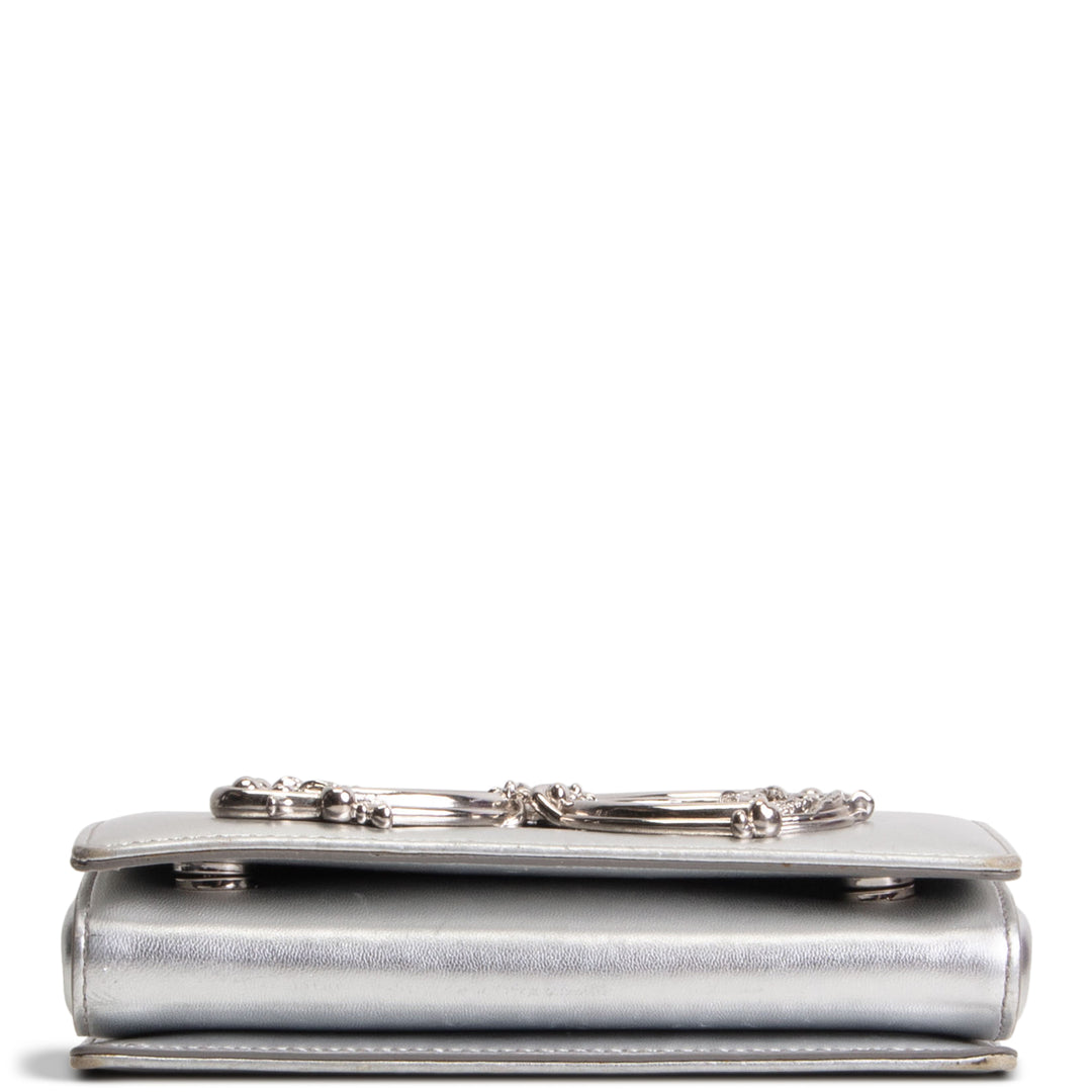 DOLCE & GABBANA DG Girls Phone Bag - Silver OUTLET FINAL SALE