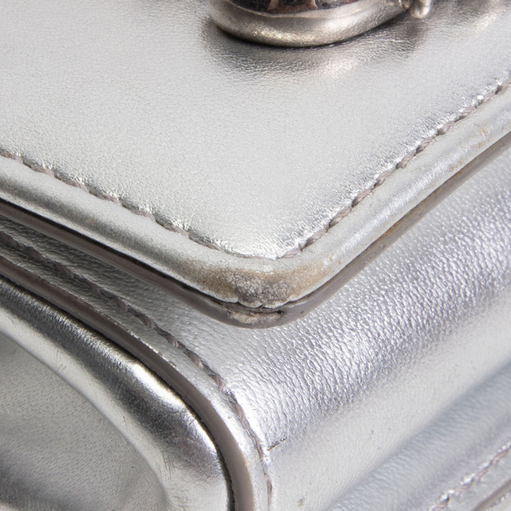 DOLCE & GABBANA DG Girls Phone Bag - Silver OUTLET FINAL SALE