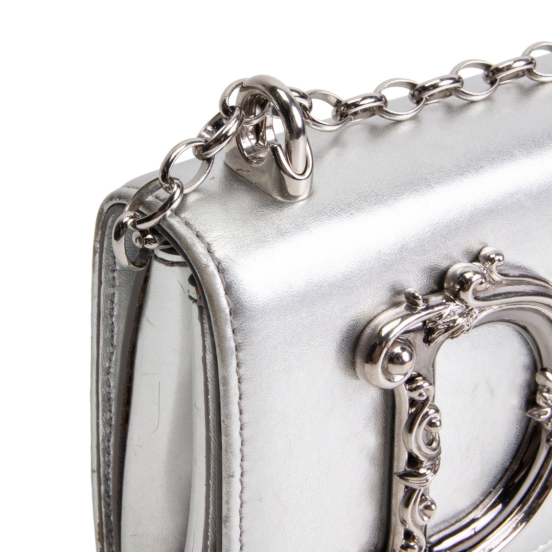 DOLCE & GABBANA DG Girls Phone Bag - Silver OUTLET FINAL SALE