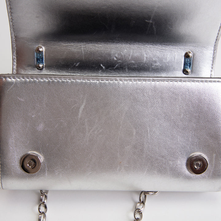 DOLCE & GABBANA DG Girls Phone Bag - Silver OUTLET FINAL SALE