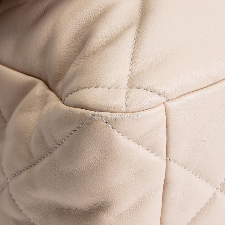 CHANEL 19 Quilted Maxi Flap - Beige OUTLET FINAL SALE