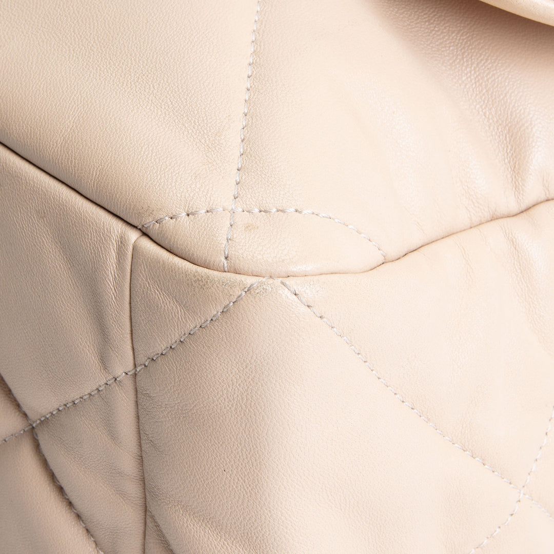 CHANEL 19 Quilted Maxi Flap - Beige OUTLET FINAL SALE