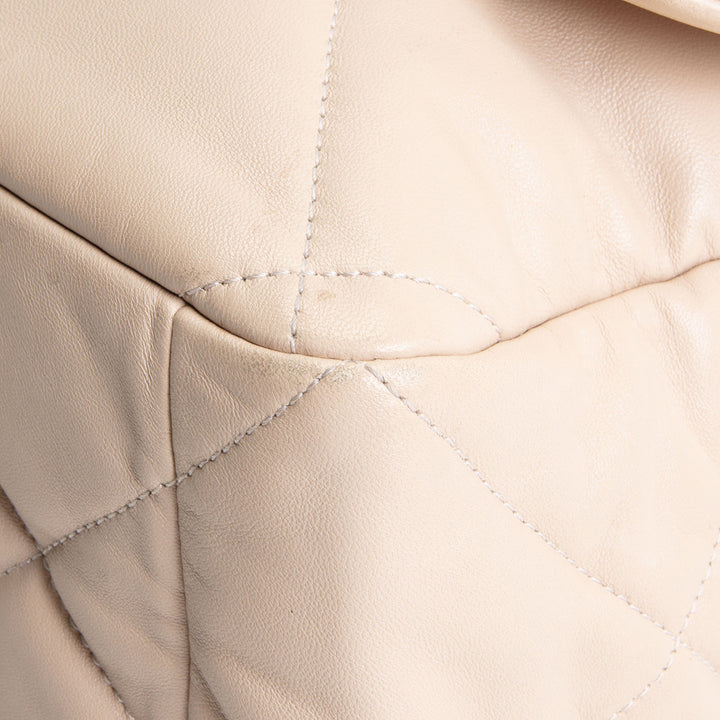 CHANEL 19 Quilted Maxi Flap - Beige OUTLET FINAL SALE