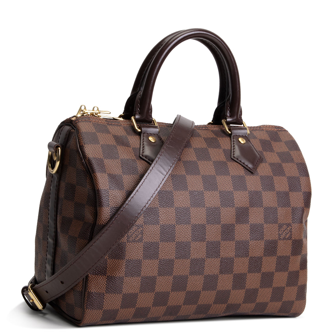 LOUIS VUITTON Speedy 25 Bandouliere Damier Ebene