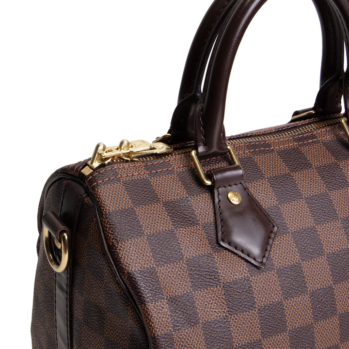 LOUIS VUITTON Speedy 25 Bandouliere Damier Ebene